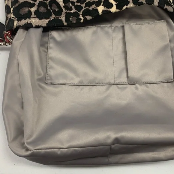 *SOLD* Coach Leopard Print & Red Hobo Bag, Trimmed w/ Leather, Red Tan & Black - Picture 12 of 13